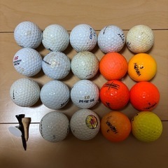 ピンク スタンド式ゴルフバッグ アイアン、パター、ゴルフボール付きの画像