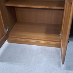【リサイクルショップどりーむ天保山店】No.4810　食器棚　写真参照🎵　セパレートタイプ　おすすめ商品です(≧▽≦)の画像