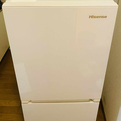 ハイセンス　HR-G13A-W １３４Ｌ冷蔵庫　２０１９年の画像