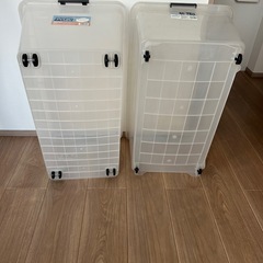 (11/4 取引中)キャスター付き収納ケース2つセット の画像