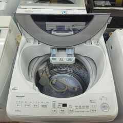 ✨️ジモティー割引✨️【ジャングルジャングル堺初芝店】 シャープ　洗濯機　ES-GV8F　2021年製　堺市（東区　西区　北区　南区　堺区　美原区）高石市　泉大津市　忠岡町　和泉市　松原市　大阪狭山市の画像