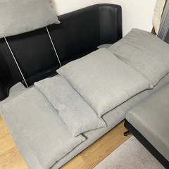ニトリ ポーション2 ソファ + ヘッドレスト + スツール セット 🛋✨
の画像