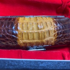 本象牙　15mm×45mm ケースはワニ革 最高級印材　の画像