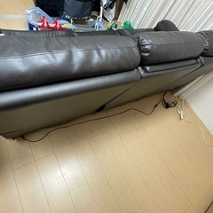 ニトリ　電動リクライニングソファの画像