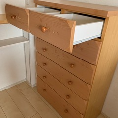 美品ハイチェスト　ハイチェスト ニトリ スモーク&ペットフリー家庭の画像