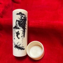 最高級　本象牙 手彫印材　15mm×45mmの画像