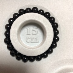 ブラックオブシディアン　ブレスレット　魔除けの画像