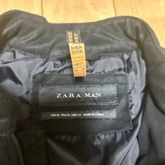 激安★ZARAメンズ 店舗クリーニング済み！ダウンジャケット ダウンコート XL ブラック の画像
