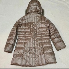 【美品】　ダウンコート　フォックスファー　ダウン80% 上品　シャンパンゴールドの画像