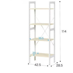 棚・キッチン収納、書類収納など　ニトリシェルフアドバンス43ナチュラルの画像