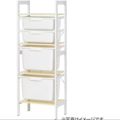 棚・キッチン収納、書類収納など　ニトリシェルフアドバンス43ナチュラルの画像