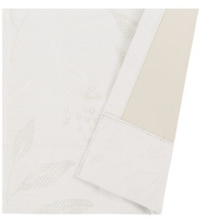 【11/3引取限定】 1枚 遮光1級・遮熱・遮音カーテン(パルモ アイボリー 100X135) +ﾚｰｽ Nﾅﾁｭﾚｼｬｲﾝ 100X133X1P の画像