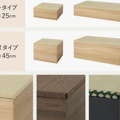 畳の大きい収納ケース　　長椅子の画像