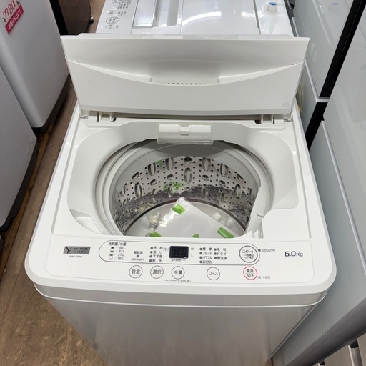 2022年製　ヤマダ　6K 洗濯機　YWM-T60H1