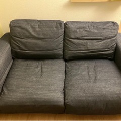 無印良品　2シーターフェザーソファーの画像