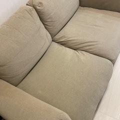 無印良品　2シーターフェザーソファーの画像
