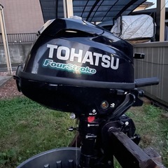 状態に自信あり。ボートエース、トーハツ2馬力船外機　海釣りセットの画像
