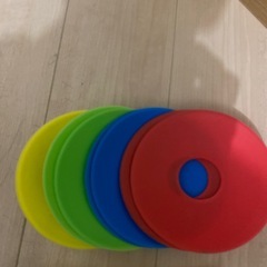 フラット コンパクトな ディスク マーカーコーン 収納袋付 8枚 各2枚の画像