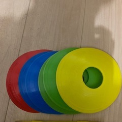 フラット コンパクトな ディスク マーカーコーン 収納袋付 8枚 各2枚の画像