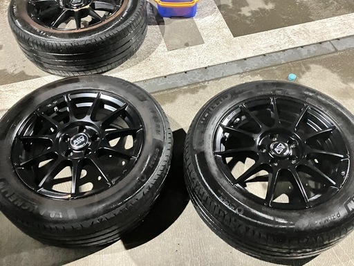 人気OZブランド黒ホイール美品MSW16インチ5穴4本セット