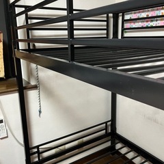 決まりました　パイプ　黒　2段ベッドの画像