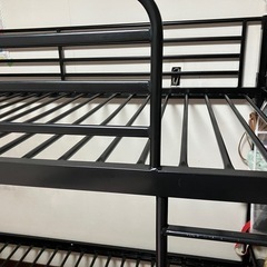 決まりました　パイプ　黒　2段ベッドの画像