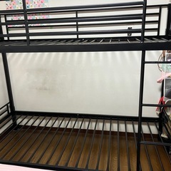 決まりました　パイプ　黒　2段ベッドの画像