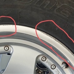 トヨタ　プラドのホイールタイヤの画像