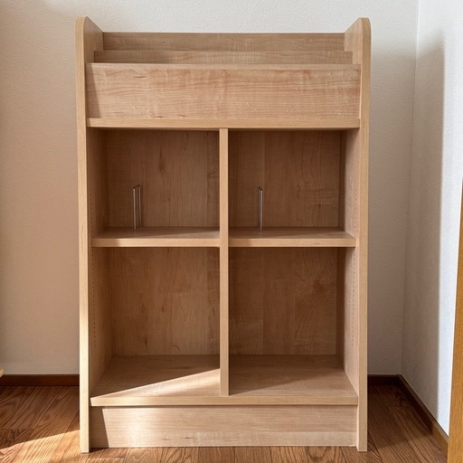 ベルメゾン 1cmピッチディスプレイ絵本本棚 幅60cm ライトナチュラル