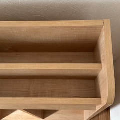 ベルメゾン 1cmピッチディスプレイ絵本本棚 幅60cm ライトナチュラルの画像