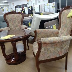 リユースのサカイ浦和店 【F235】⚫️イタリアンテーブル＆チェア 3点セットの画像