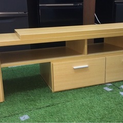 木製テレビボード　ローボード　サイドボード　長さ調整可能の画像