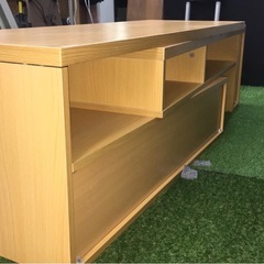 木製テレビボード　ローボード　サイドボード　長さ調整可能の画像