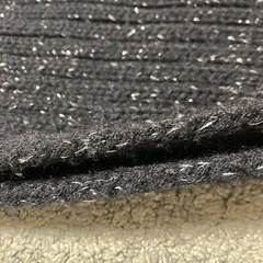 マフラー　ロング　黒　キラキラの画像