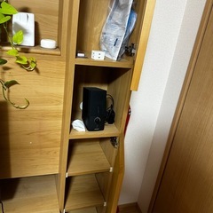木製テレビボード/収納棚付き（引き取り限定）の画像