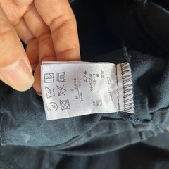 nissen ワイドパンツ ガウチョパンツ フレアパンツ ブラックSM①の画像