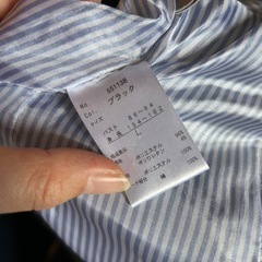 テーラードジャケット 黒 ストライプ裏地 カジュアル フォーマル①の画像