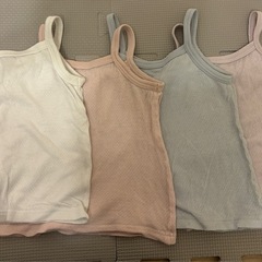 ベビー肌着　メッシュタンクトップ4枚セットの画像