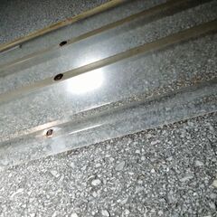 ﾎﾟﾘｶｰﾎﾞﾈｰﾄ透明Ｖ屋根450cm■中古の画像