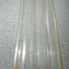 ﾎﾟﾘｶｰﾎﾞﾈｰﾄ透明Ｖ屋根450cm■中古の画像