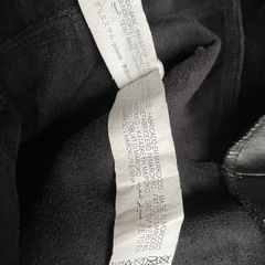 ZARA ブラックレザー サロペットの画像