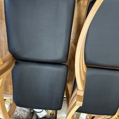 モデルルーム展示品オーク無垢ダイニングチェア4脚の画像