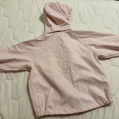 H&M ベビーレインコートとパンツセット 90cm ピンクの画像