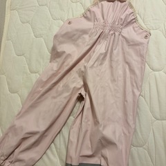 H&M ベビーレインコートとパンツセット 90cm ピンクの画像