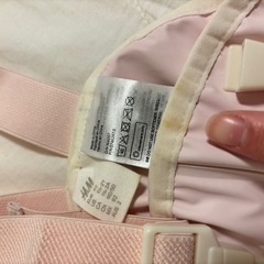 H&M ベビーレインコートとパンツセット 90cm ピンクの画像