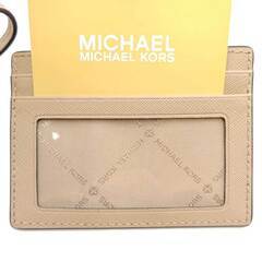 MICHAEL KORS マイケルコース ID カードケース パスケース ベージュの画像