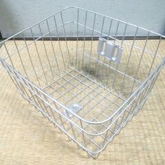 決定★自転車の前カゴ★シルバー★の画像