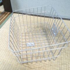 決定★自転車の前カゴ★シルバー★の画像