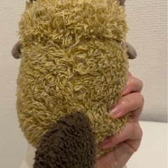 たぬき？ふわふわぬいぐるみの画像