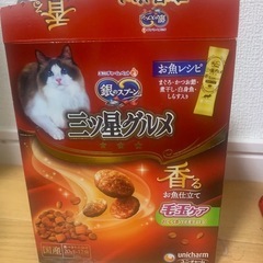 猫用カリカリとパウチの画像